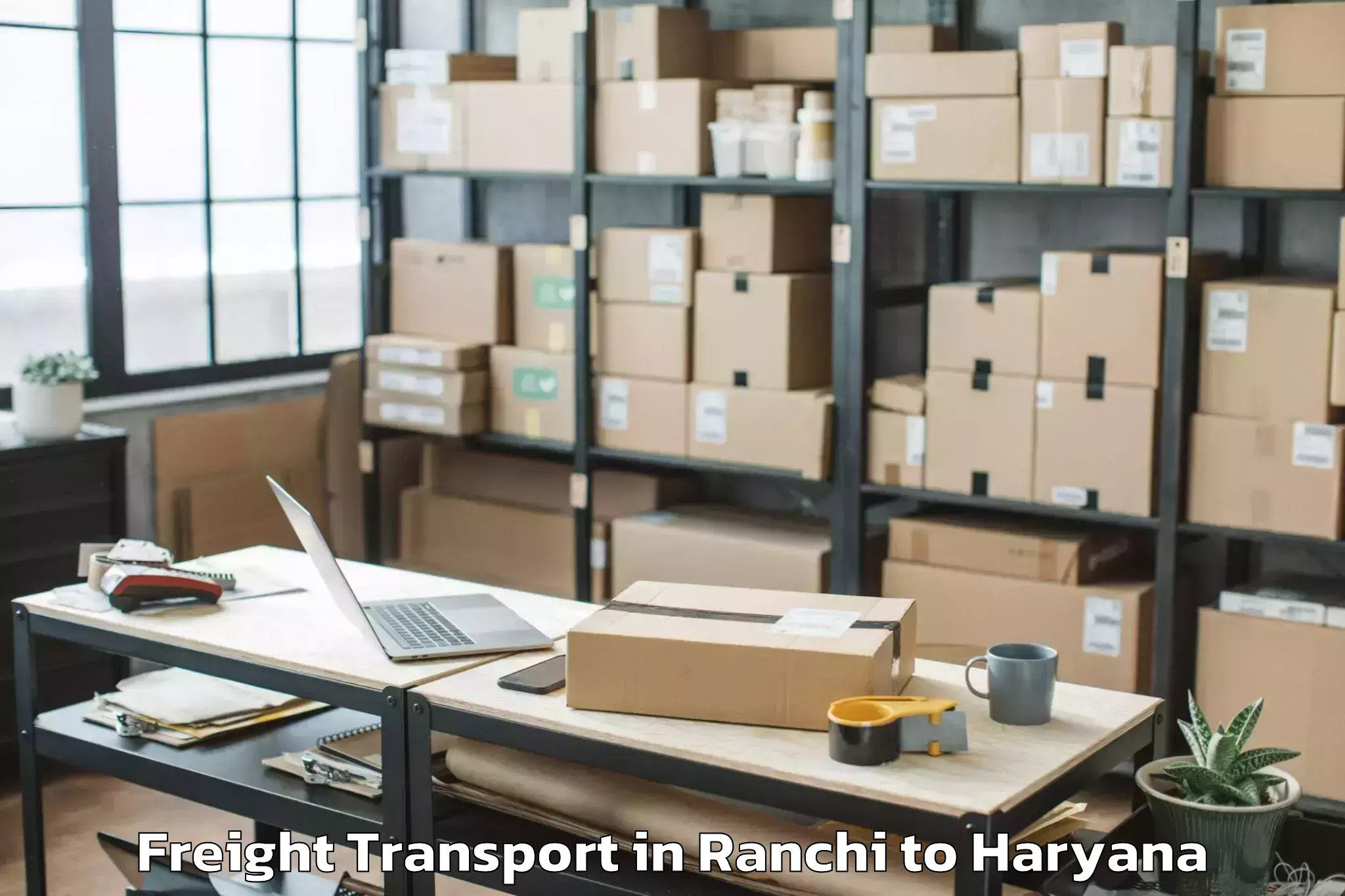 Trusted Ranchi to Mvn University Palwal Freight Transport